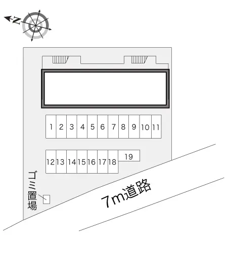 ★手数料０円★清瀬市中清戸　月極駐車場（LP）